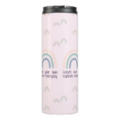 Erstellen Sie Ihren eigenen Regenbogen Personalisi Thermosbecher (Rückseite)