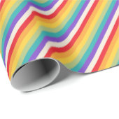 Erstellen Sie Ihren eigenen Regenbogen Streifen Geschenkpapier (Rolleneckpunkt)