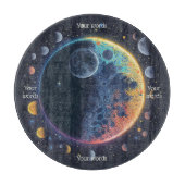 Erstellen Sie Ihren eigenen Regenbogenmond Altar Schneidebrett (Vorderseite)