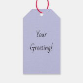 Erstellen Sie Ihren eigenen Retro-Polar-Bär Lila W Geschenkanhänger (Rückseite)