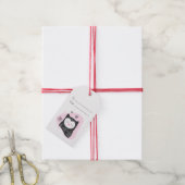 Erstellen Sie Ihren eigenen Retro-Schnee Owl Pink Geschenkanhänger (Mit Garn)