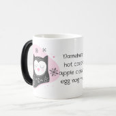 Erstellen Sie Ihren eigenen Retro-Schnee Owl Pink Verwandlungstasse (Vorderseite Links)