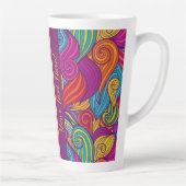 Erstellen Sie Ihren eigenen Retro Swirl-Muster-Nam Milchtasse (Rechts)