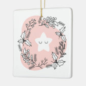 Erstellen Sie Ihren eigenen Retro Weihnachtsstern Keramikornament (Links)