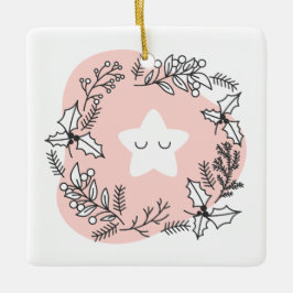 Erstellen Sie Ihren eigenen Retro Weihnachtsstern Keramikornament