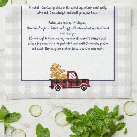 Erstellen Sie Ihren eigenen Rezept-Sake Weihnachts Geschirrtuch (Gefaltet)