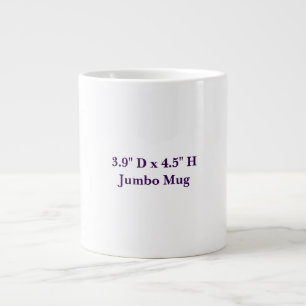 Erstellen Sie Ihren eigenen riesigen Becher Jumbo-Tasse