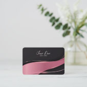 Erstellen Sie Ihren eigenen rosa Fleck Visitenkarte (Stehend Vorderseite)