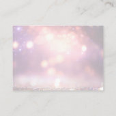 Erstellen Sie Ihren eigenen rosa Glitzer Lights Bo Hinweiskarte (Rückseite)