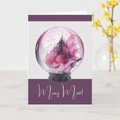 Erstellen Sie Ihren eigenen rosa Kristallball Karte (Gelbe Blume)