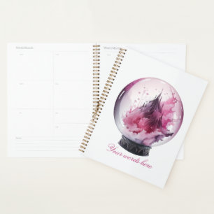 Erstellen Sie Ihren eigenen rosa Kristallball Planer