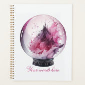 Erstellen Sie Ihren eigenen rosa Kristallball Planer (Vorderseite)