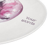 Erstellen Sie Ihren eigenen rosa Kristallball Schneidebrett (Ecke)