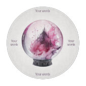 Erstellen Sie Ihren eigenen rosa Kristallball Schneidebrett (Vorderseite)