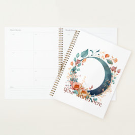 Erstellen Sie Ihren eigenen rosa und goldenen Blum Planer