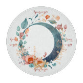 Erstellen Sie Ihren eigenen rosa und goldenen Blum Schneidebrett (Vorderseite)