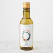 Erstellen Sie Ihren eigenen rosa und goldenen Blum Weinetikett (Vorderseite)