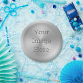 Erstellen Sie Ihren eigenen rostfreien Platinsilbe Pappteller (Party)