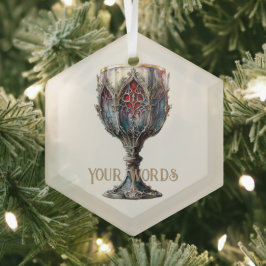 Erstellen Sie Ihren eigenen roten und blauen goldf Ornament Aus Glas