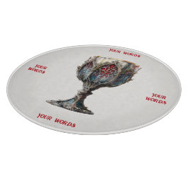 Erstellen Sie Ihren eigenen roten und blauen goldf Schneidebrett