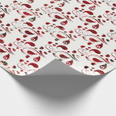 Erstellen Sie Ihren eigenen roten und grünen Weihn Geschenkpapier (Ecke)