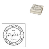 Erstellen Sie Ihren eigenen Round-Rücksendeadresse Gummistempel (Stempel)