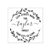 Erstellen Sie Ihren eigenen Round-Rücksendeadresse Gummistempel (Prägung)