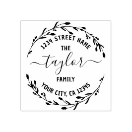 Erstellen Sie Ihren eigenen Round-Rücksendeadresse Gummistempel