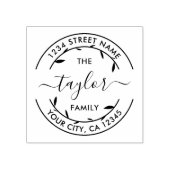 Erstellen Sie Ihren eigenen Round-Rücksendeadresse Gummistempel (Prägung)