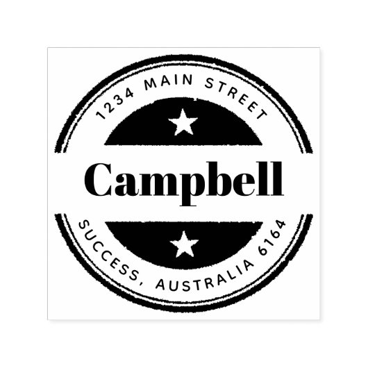 Erstellen Sie Ihren eigenen Round-Rücksendeadresse Permastempel (Design)