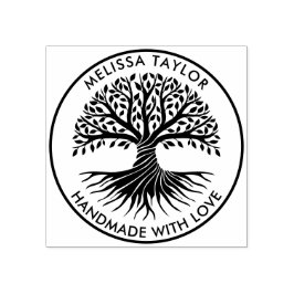 Erstellen Sie Ihren eigenen Round Tree of Life Fam Gummistempel