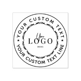 Erstellen Sie Ihren eigenen runden Rücksendeadress Gummistempel