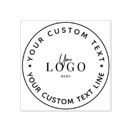 Erstellen Sie Ihren eigenen runden Rücksendeadress Gummistempel