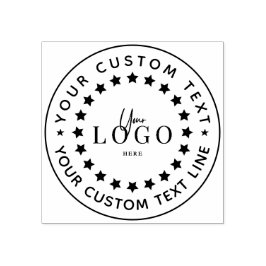 Erstellen Sie Ihren eigenen runden Rücksendeadress Gummistempel