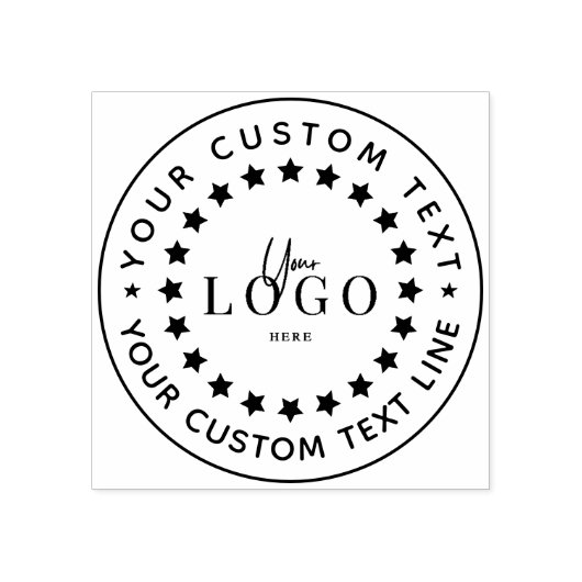 Erstellen Sie Ihren eigenen runden Rücksendeadress Gummistempel (Prägung)