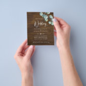 Erstellen Sie Ihren eigenen RUSTIK Eukalyptus Wedd Flyer (Gruppe)