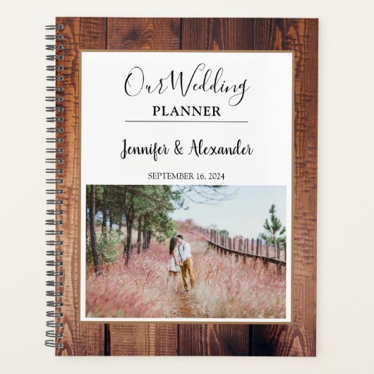 Erstellen Sie Ihren eigenen rustikalen Holz Foto H Planer (Vorderseite)