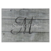 Erstellen Sie Ihren eigenen rustikalen Mit Monogra Schneidebrett (Vorderseite)