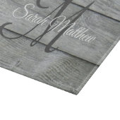 Erstellen Sie Ihren eigenen rustikalen Mit Monogra Schneidebrett (Ecke)