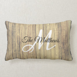 Erstellen Sie Ihren eigenen rustikalen Monogram Fa Lendenkissen
