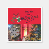 Erstellen Sie Ihren eigenen schönen glücklichen Or Serviette (Vorderseite)