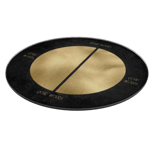 Erstellen Sie Ihren eigenen Schwarz-Gold-Split Vol Schneidebrett (Ecke)