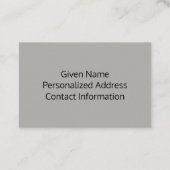 Erstellen Sie Ihren eigenen Schwarz-Weiß-Uniform-J Visitenkarte (Rückseite)