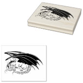 Erstellen Sie Ihren eigenen schwarzen Drachen Gummistempel (Stempel)