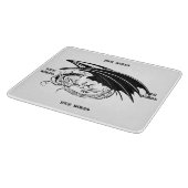 Erstellen Sie Ihren eigenen schwarzen Drachen Schneidebrett (Ecke)