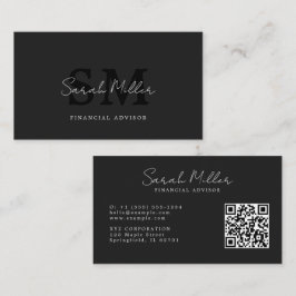 Erstellen Sie Ihren eigenen schwarzen QR-Code Visitenkarte