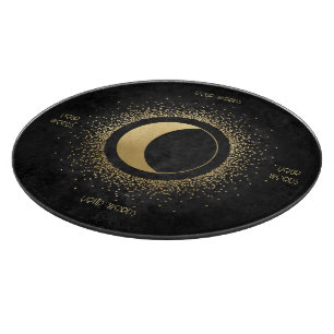 Erstellen Sie Ihren eigenen schwarzen und goldenen Schneidebrett