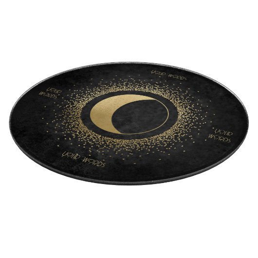 Erstellen Sie Ihren eigenen schwarzen und goldenen Schneidebrett (Ecke)