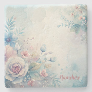 Erstellen Sie Ihren eigenen Shabby Chic Blumenstra Steinuntersetzer