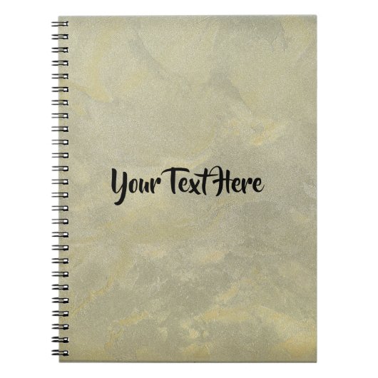 Erstellen Sie Ihren eigenen Silber- und Gold-Metal Notizblock (Vorderseite)